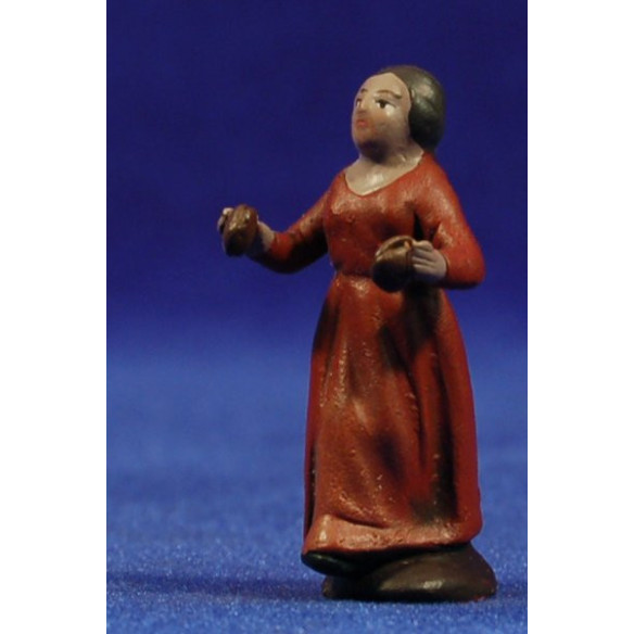 Pastora amb castanyoles 5 cm fang pintat Figuralia