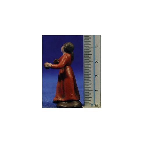 Pastora amb castanyoles 5 cm fang pintat Figuralia