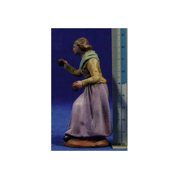 Woman with castañuelas M1 9 cm clay painted Figuralia