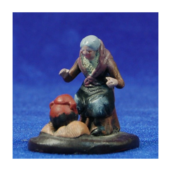 Pastora cuinant 5 cm fang pintat Figuralia