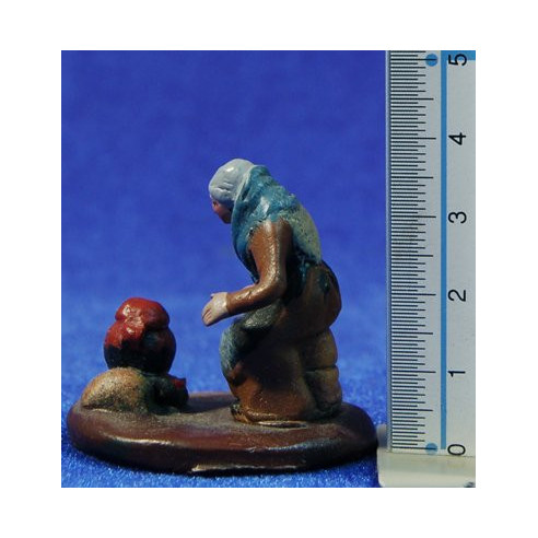 Pastora cuinant 5 cm fang pintat Figuralia
