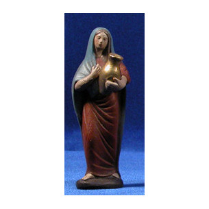 Pastora con jarra 12 cm barro pintado Figuralia