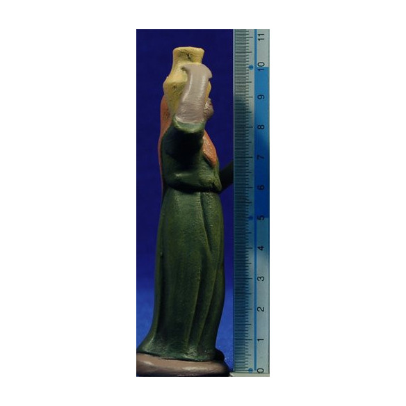 Pastora con jarra 9 cm barro pintado Figuralia
