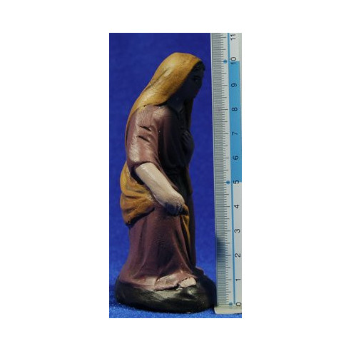 Shepherd addoring 12 cm clay painted Figuralia