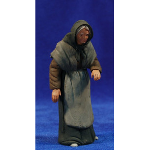 Old catalan woman 12 cm clay painted Delgado