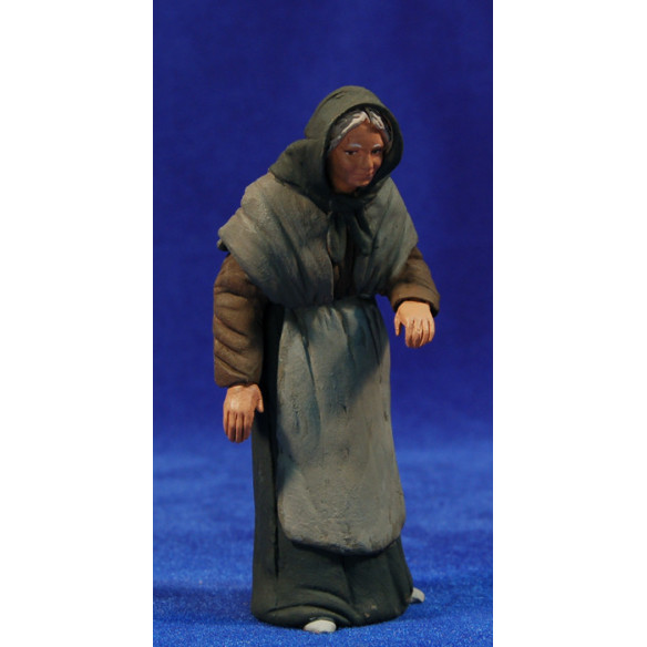 Pastora catalana vieja 12 cm barro pintado Delgado