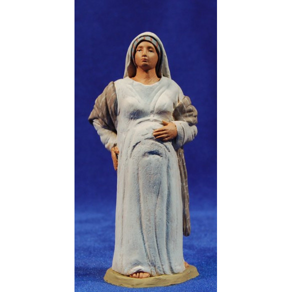 Woman embarassed ebrew 12 cm clay painted Delgado