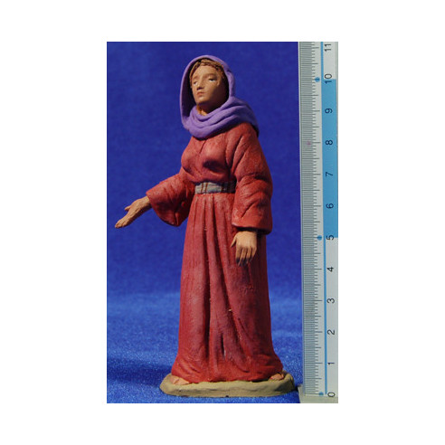 Pastora hebrea 12 cm barro pintado Delgado