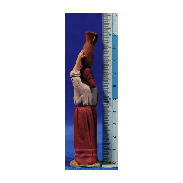 Pastora catalana amb gerra 8 cm fang pintat Delgado