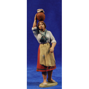 Pastora catalana amb gerra 12 cm fang pintat Delgado