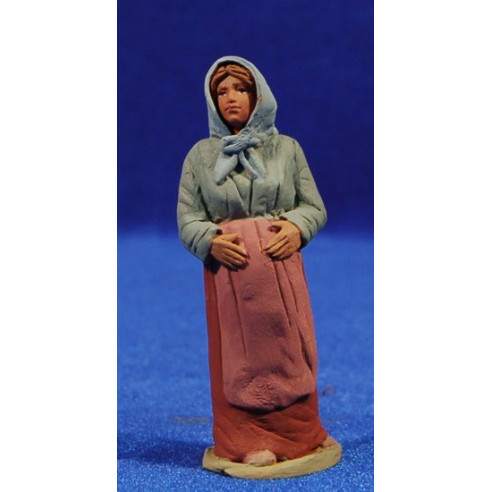 Pastora catalana embarassada 8 cm fang pintat Delgado