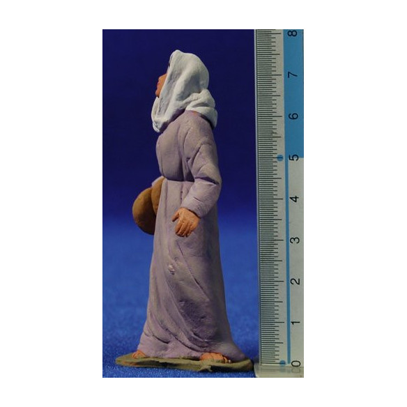 Pastora hebrea amb pans 8 cm fang pintat Delgado