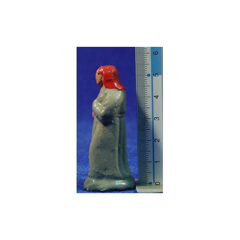 Shepherd with basket 5 cm clay painted