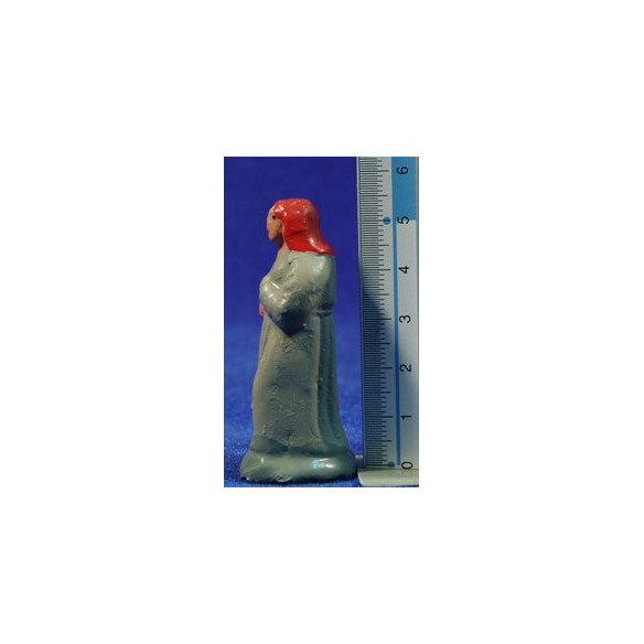 Shepherd with basket 5 cm clay painted