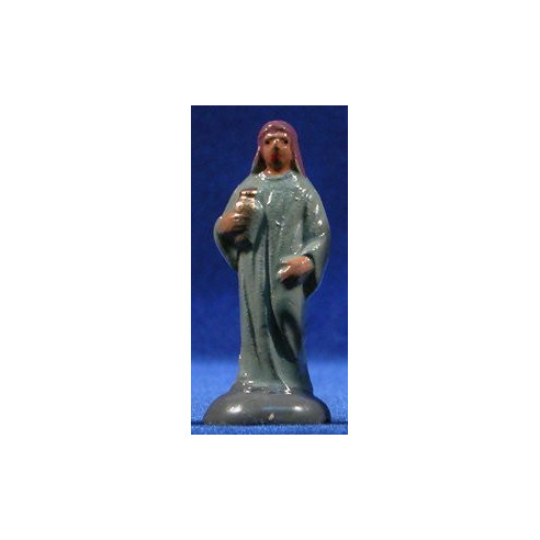 Shepherd with jar 5 cm clay painted