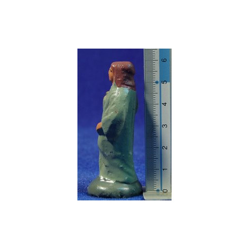 Pastora con brocca 5 cm terracotta dipinte