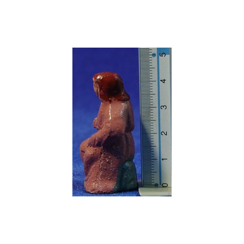 Pastora seduta 5 cm terracotta dipinte