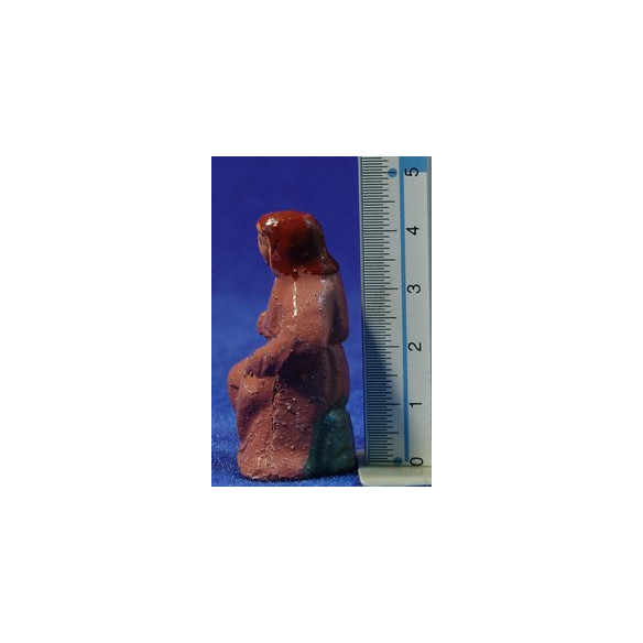 Pastora seduta 5 cm terracotta dipinte