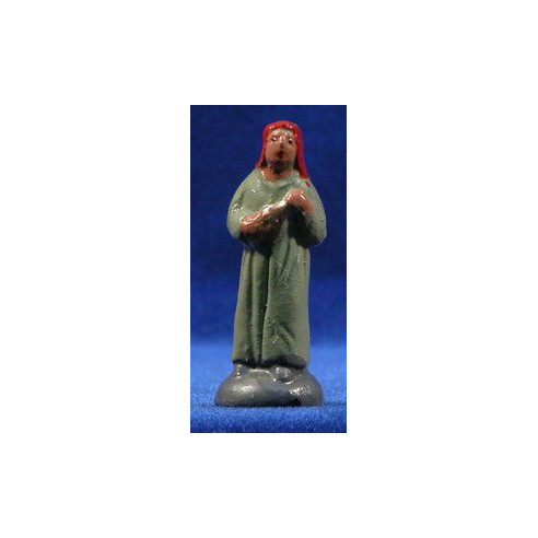 Pastora con objetto 5 cm terracotta dipinte