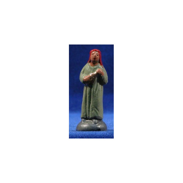Pastora con objetto 5 cm terracotta dipinte