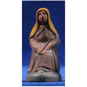 Pastora chi fila 7 cm terracotta dipinte