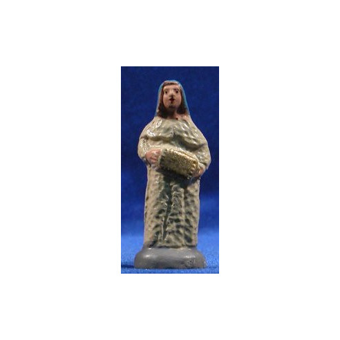 Shepherd with accordion 7 cm clay painted