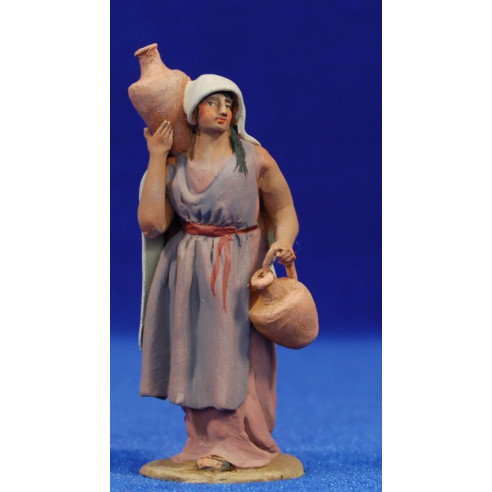 Pastora jarras 8 cm barro pintado De Francesco
