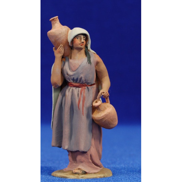Pastora jarras 8 cm barro pintado De Francesco