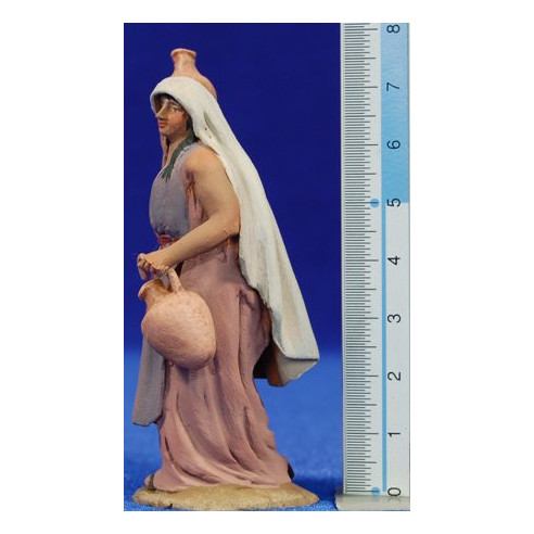 Pastora jarras 8 cm barro pintado De Francesco