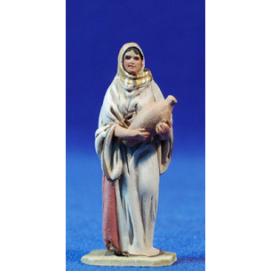 Pastora amb una gerra 5,5 cm fang pintat De Francesco