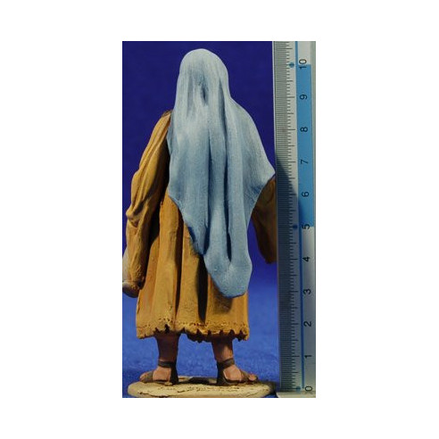 Woman amphores 10 cm clay painted De Francesco