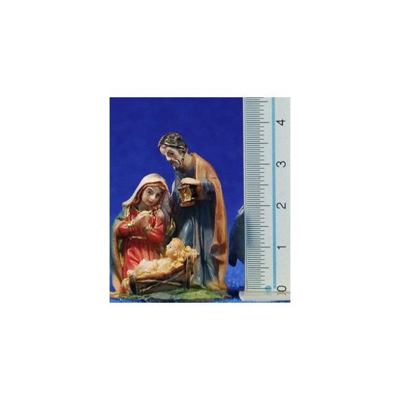 Nativity 4 cm resin