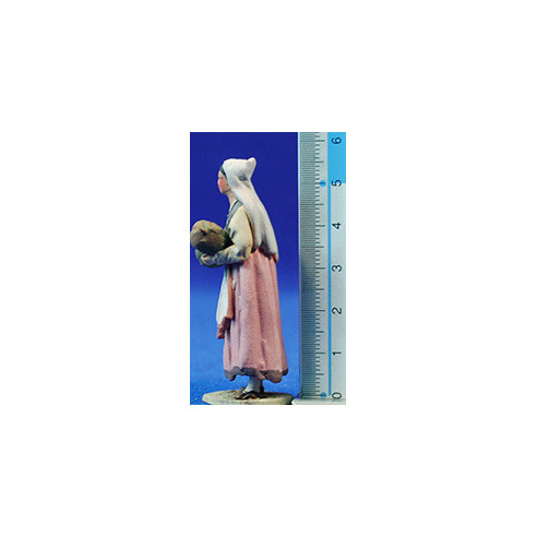 Pastora catalana calabaza 5'5 cm barro pintado De Francesco