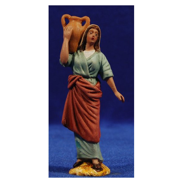Pastora con vasoio 9 cm terracotta Daniel