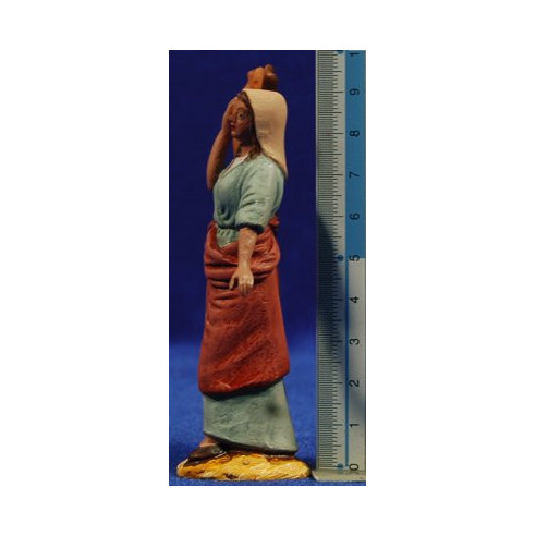 Pastora con vasoio 9 cm terracotta Daniel