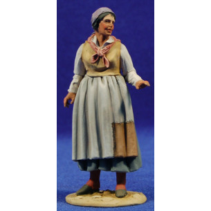 Pastora popular 10 cm barro pintado De Francesco