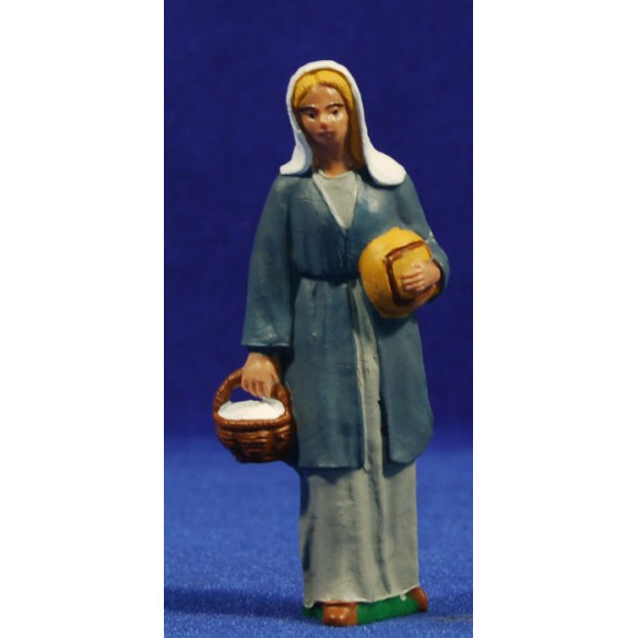Pastora amb cistella 10 cm plàstic Fabregat