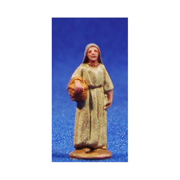 Pastora amb cistell 3 cm plàstic Belenes Puig