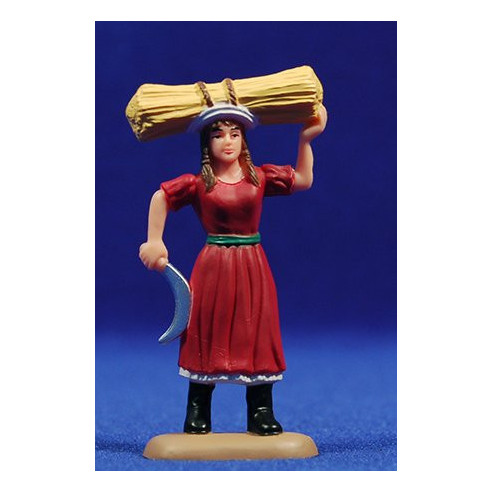 Pastora amb falç i feix 7 cm plàstic Belenes Puig