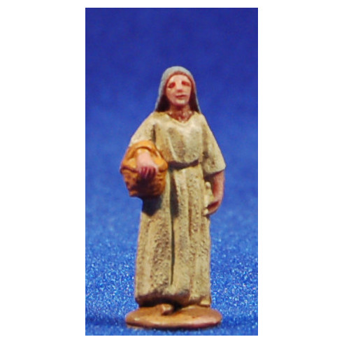 Pastora con cesto 3 cm plástico Belenes Puig