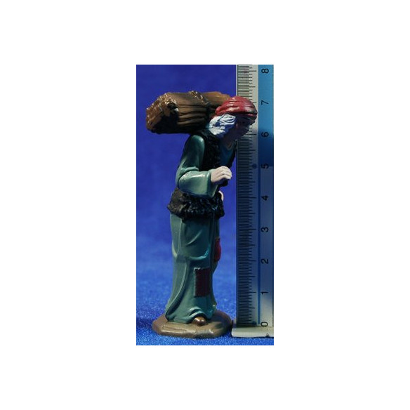 Woman with wood 8 cm plastic Belenes Puig