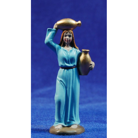 Pastora con brocche 8 cm plastica Belenes Puig