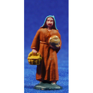 Pastora amb cistell 4 cm plàstic Fabregat