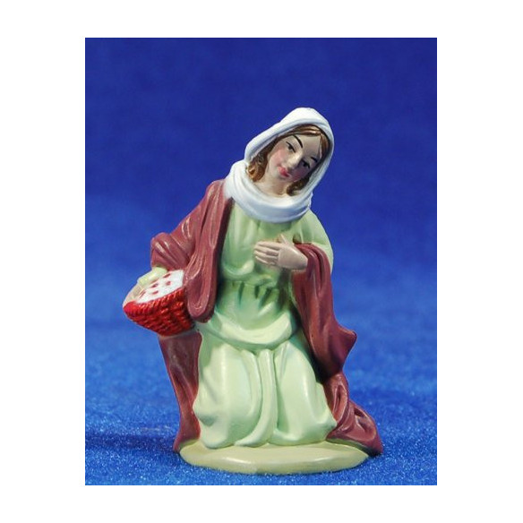 Pastora adorant 8 cm plàstic Belenes Puig
