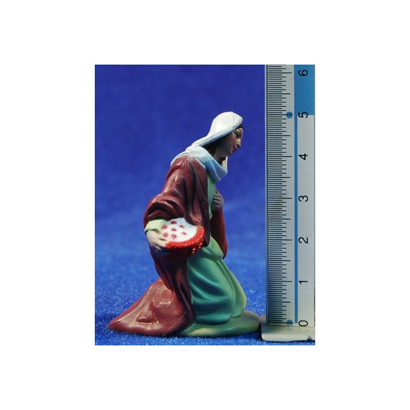 Pastora adorant 8 cm plàstic Belenes Puig