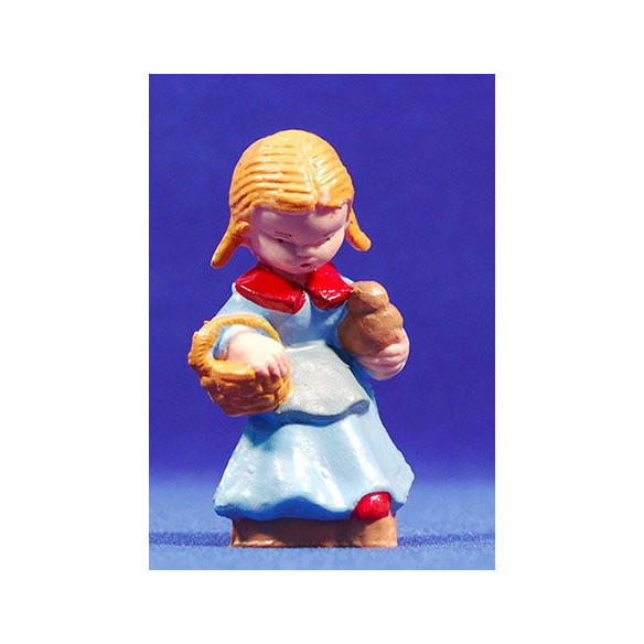 Pastora moderna con jarras 8 cm plástico Belenes Puig
