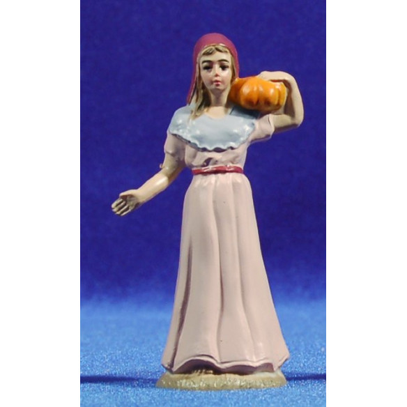 Pastora con zucca 8 cm plastica Belenes Puig