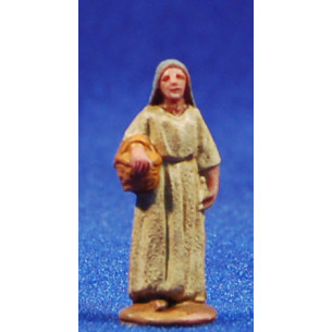 Woman with basket 3 cm plastic Belenes Puig