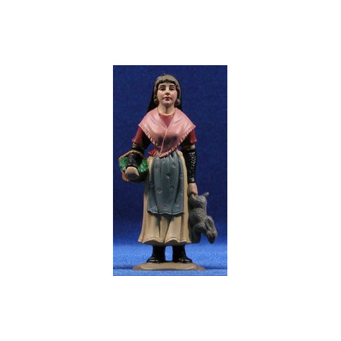 Pastora catalana cistell 10 cm plàstic Belenes Puig