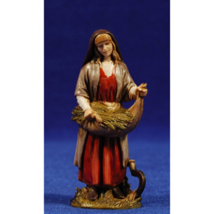 Pastora segadora 10 cm plástico Moranduzzo - Landi estilo ebraico